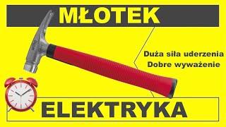 Młotek dla elektryka z końcówką młotka 300 g