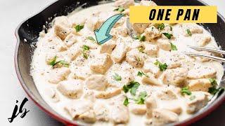 Keto Chicken Alfredo Sauce – One Skillet!