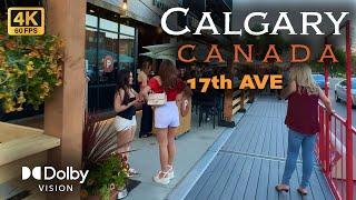 【4K】Calgary Canada Downtown Alberta | 17th Ave | Calgary 4k walking tour | #canada #calgary #4kvideo