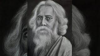 Rabindranath Tagore drawing | Pencil sketch  Short video