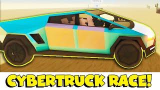 I RACED MY MCLAREN AGAINST A CYBERTRUCK | Roblox A Dusty Trip