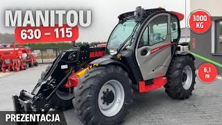 MANITOU 630 - 115 - uniwersalny pomocnik do gospodarstwa | Prezentacja / test ładowarki