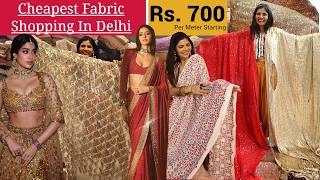 Omg!! Found Kim Kardashian and Alia Bhatt’s Saree Fabric In Delhi🫣| Budget Fabric Shop In Delhi