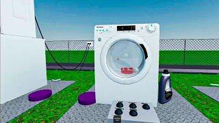 Candy vs. Bricks | Washing Machine Destruction *EXTREME JUMPING UNBALANCED !*  (Hoover) | Roblox