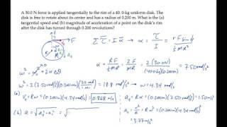 Rotational Motion: Torque and Angular Acceleration. Level 2, Example 1