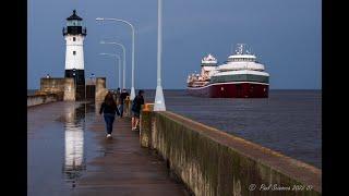 "Get my good side" The Wilfred Sykes First Duluth  Arrival this season! Bringing limestone.