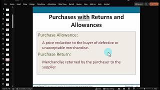 Chapter 4, Part 2 - Accounting for the Purchase of Merchadise Inventory