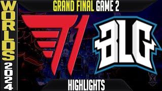 T1 vs BLG Highlights Game 2 | Worlds 2024 GRAND FINAL | T1 vs Bilibili Gaming G2