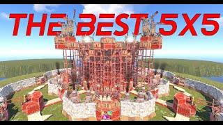 THE BEST 5X5 | Open Core + Widegap/Mroof | Tutorial | Rust Base Building 2024