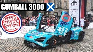 Gumball 3000 Day 1 - Edinburgh Start Line Chaos!