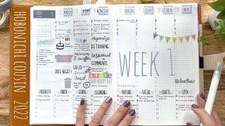 2022 Hobonichi Cousin Weekly Spread Flip Through – Week 1 - Memory Keeping & Functional Planning