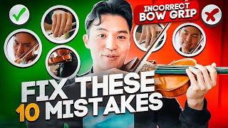 10 Mistakes Violinists & VIOLISTS make everyday - Fix these BAD HABITS 