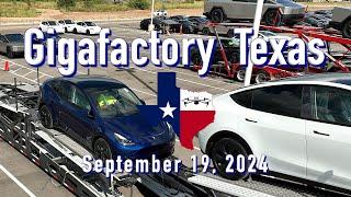 "Shipping Them Out"   Tesla Gigafactory Texas. 9/19/2024  9:54AM