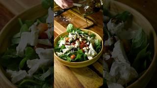 Goat Cheese Salad with Garlic Balsamico Dressing #goatcheesesalad #saladrecipe #saladrecipes #shorts