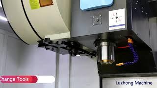 VMC1370 CNC MILLING MACHINE CENTER WITH 3+2 AXIS FROM LUZHONG SUPPLIER