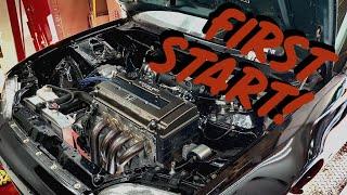 High Compression B20VTEC | First Start Up!