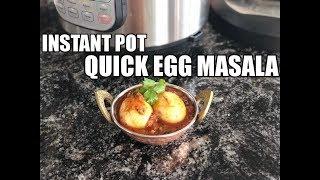 Instant Pot Egg Masala Curry | Hard Boiled Eggs in Tomato Gravy | PIP | Video Recipe Step by Step