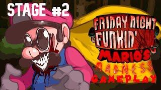 WHAT HAPPENED TO MARIO?FridayNightFunkin' VS Mario'sMadnessV2 Stage2 (No Commentary)