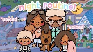 Big Family Night Routine!  *NEW HOUSE* || voiced  || Toca Life World 