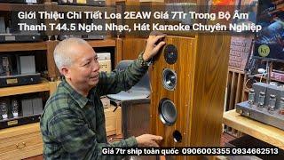 Giới Thiệu Chi Tiết Loa 2EAW Giá 7Tr Trong Bộ Âm Thanh T44.5 Nghe Nhạc, Hát Karaoke Chuyên Nghiệp