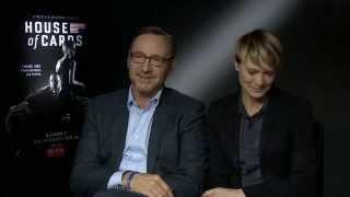 Kevin Spacey, Robin Wright & Kate Mara talk House Of Cards Season 2