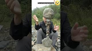 Balancing Art Part 301 | Balancing Acts | Rock balancing #shorts #balance #rockbalancing #bottle