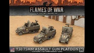 Unboxing - Flames Of War T30 75mm Assault Gun Platoon by Battlefront Miniatures (Fow)