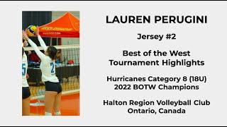 Best of the West Tournament Highlights | Lauren Perugini #2  | April 2022