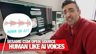 How to Generate Human Like AI Voices FREE with Sesame AI CSM | Setup Guide & REVIEW