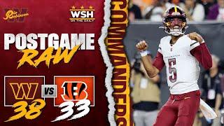 Washington Commanders DEFEAT the Cincinnati Bengals in PRIMETIME | JAYDEN DANIELS IS ELITE!!!!! #nfl