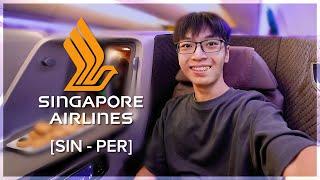 I Flew Singapore Airlines Business Class!! (SIN - PER vlog)