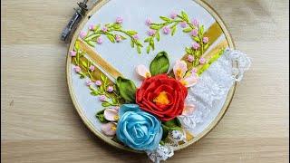 Unique & Gorgeous Ribbon Embroidery Design