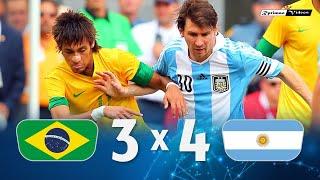 Brasil 3 x 4 Argentina (Neymar x Messi) ● 2012 Friendly Extended Goals & Highlights HD