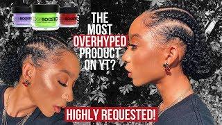 CUTE Cornrow Hairstyle on Natural Hair + STYLE FACTOR Edge Booster Review (Worth the Hype?!)