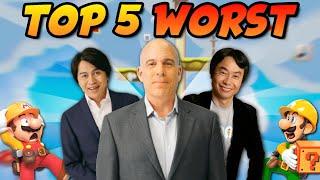 Top 5 Worst Official Levels in Super Mario Maker 2!