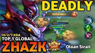ZHASK BEST BUILD 2022 | TOP 1 GLOBAL ZHASK GAMEPLAY | MOBILE LEGENDS