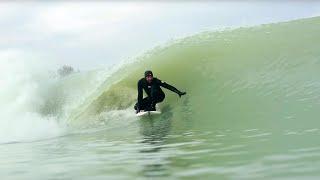 Lewis Hamilton Gets Barreled at the Surf Ranch