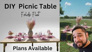 DIY Picnic Table, Folds away for Transport!