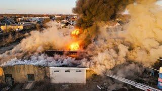 Early Arrival THIRD ALARM Commercial Structure Fire Lakewood New Jersey 1/8/24