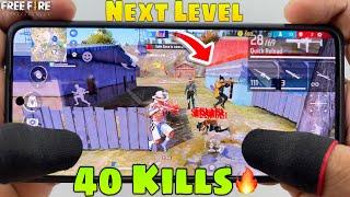 40 kills Solo vs squad free fire full map gameplay onetap headshot 2 finger handcam in poco x6 pro