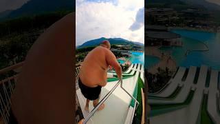 BIG MAN slip’n’slide jump at Blue Tree Phuket Thailand  | #watermagic #waterpark #swimming