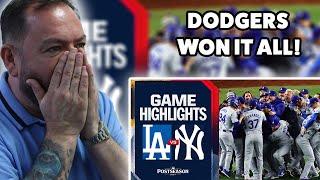 BRITS React to Dodgers vs. Yankees World Series Game 5 Highlights | MLB Highlights