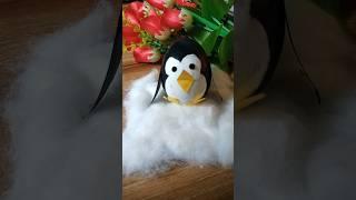 How to make cute penguin with egg shell #Egg shell craft #diy #youtubeshorts #shorts #viralshorts