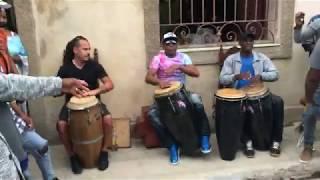 Marc Quiñones with Los Muñequitos de Matanzas in Matanzas,  Cuba