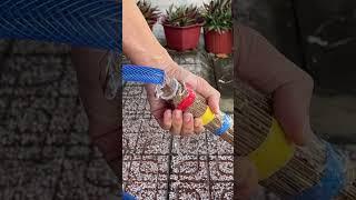 A brilliant tech hack using a broom and a water pipe.