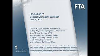 FTA Region IV GM Webinar