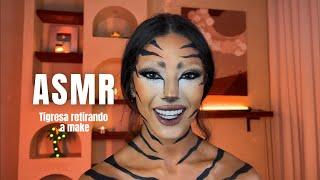 ASMR - Tigresa retirando a make  ( duvido você não relaxar )