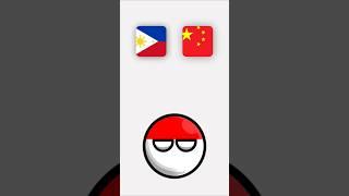 Team Philippines vs Team China #countryballs #indonesia #fypppp #iran #russia #philippines