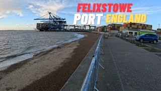 [4K] Drive to Felixstowe Port and Town