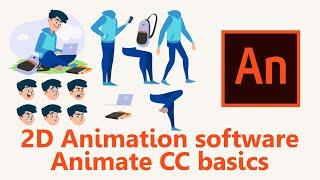 Adobe Animate cc tutorial Basics for beginners. Explained detailedly (Arttutor)